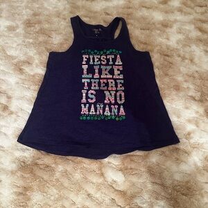 Cherokee Blue Casual Tank Tops